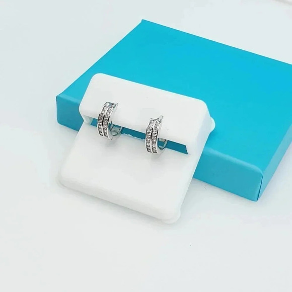 "925 Sterling Silver CZ Beautiful Earrings for Women, 1USPAR4283 - Picture 2 of 11